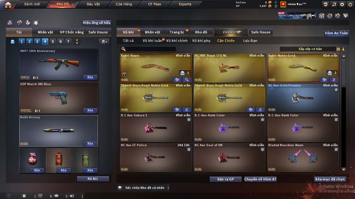 shop acc cf uy tin gia re